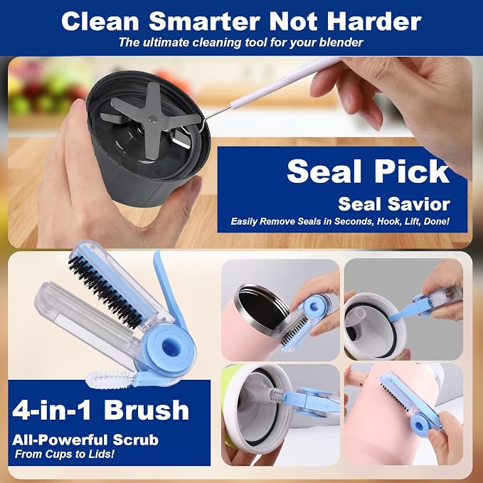 XANGNIER 7 Pcs Personal Blender Cleaning Brush Set - Image 4