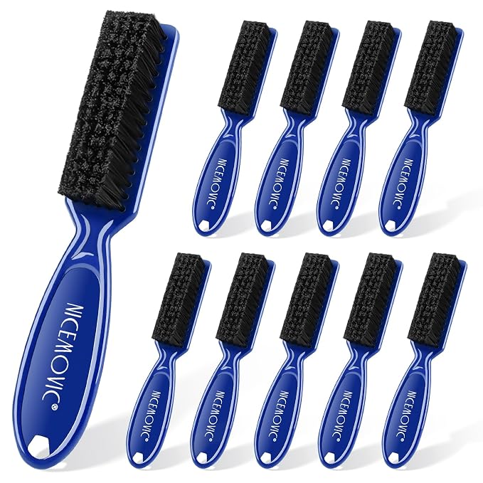 NICEMOVIC 10 Pcs Barber Clipper Cleaning Brush Set, Mini Duster, Nylon Manicure by NICEMOVIC