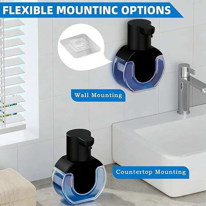 2Pack Automatic Soap Dispenser Touchless, Rechargeable Foaming Soap Dispenser - Image 5