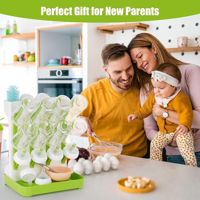 Baby Bottle Drying Rack, Vertical Bottle Dryer Holder - Image 7