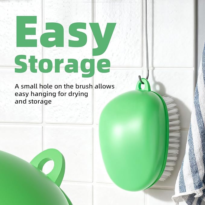 Vegetable Brush Scrubber for Food, Dishwasher Safe Ear-Hanging Veggie & Fruit - Image 9