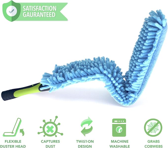 EVERSPROUT Flexible Microfiber Ceiling & Fan Duster | Extra-Long 25'' Duster | - Image 7