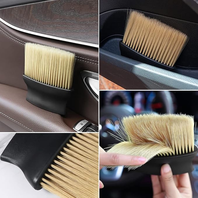 Auto Interior Dust Brush, Car Cleaning Brushes Duster, Soft Bristles Detailing - Image 4