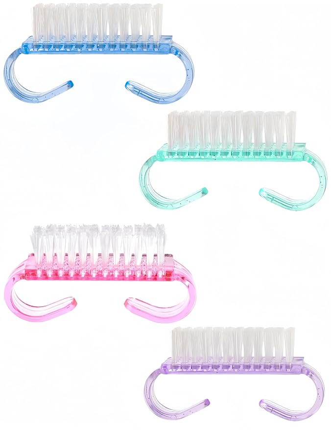 luvilly4 Pack Handle Grip Nail Brush, Nail Brush by Unknown