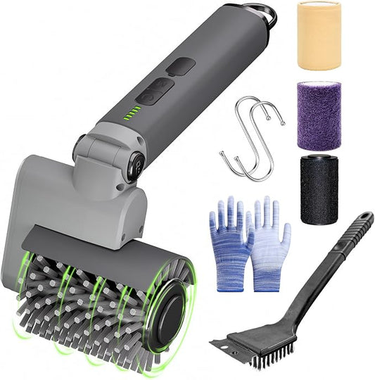 Electric Grill Brush Cleaner for Outdoor, 150Mins BBQ Grill Cleaner by Unknown
