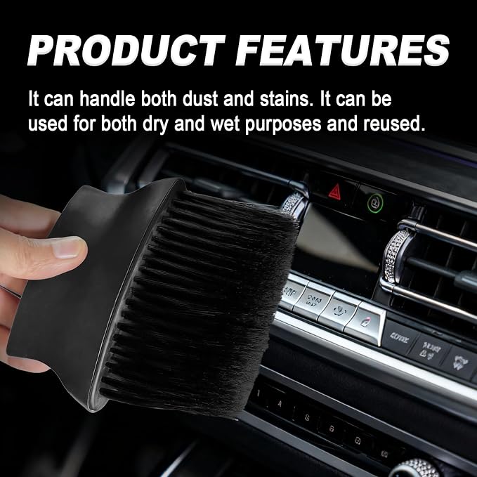 Car Detailing Brush with Ultra Soft Bristles Automotive Interior Cleaning and - Image 5