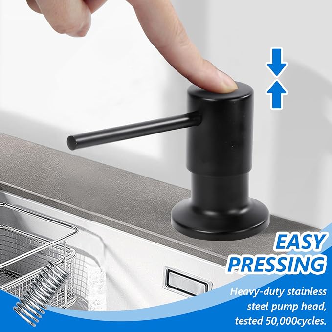 Soap Dispenser for Kitchen Sink Built in Sink Soap Dispenser, Countertop Soap - Image 4