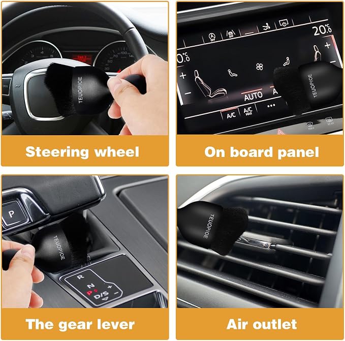 Car Interior Cleaning Brush, Car Duster Interior, Car Detailing Brush Dusting - Image 7