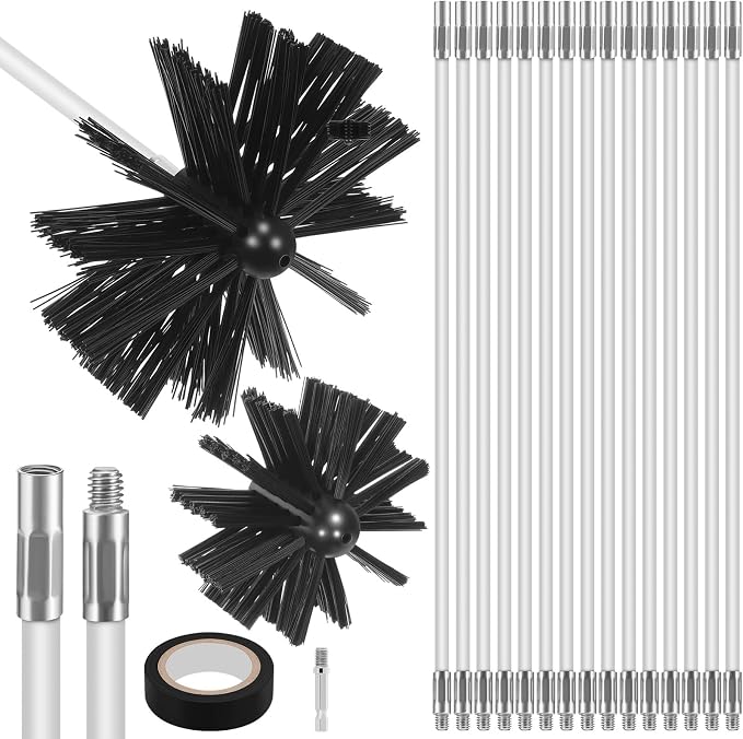 20 Feet Chimney Sweep Brush Kit by MAGICLULU