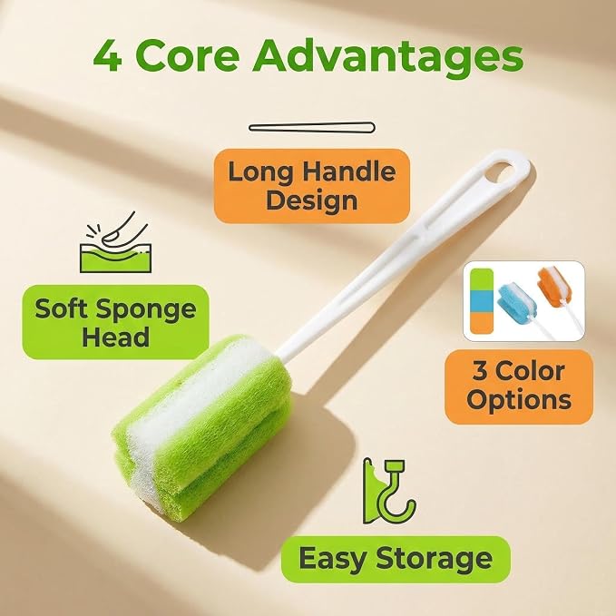 3PCS Soft Hanging Sponge Cleaning Brush Cleaner - Image 3