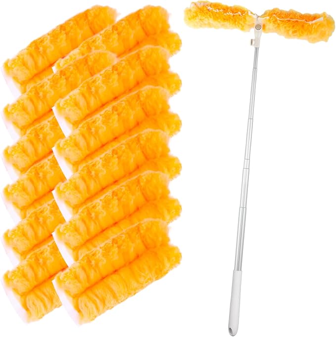 Extendable Duster Kit with 6FT Telescoping Handle & 12 PCS Duster Refills by Unknown