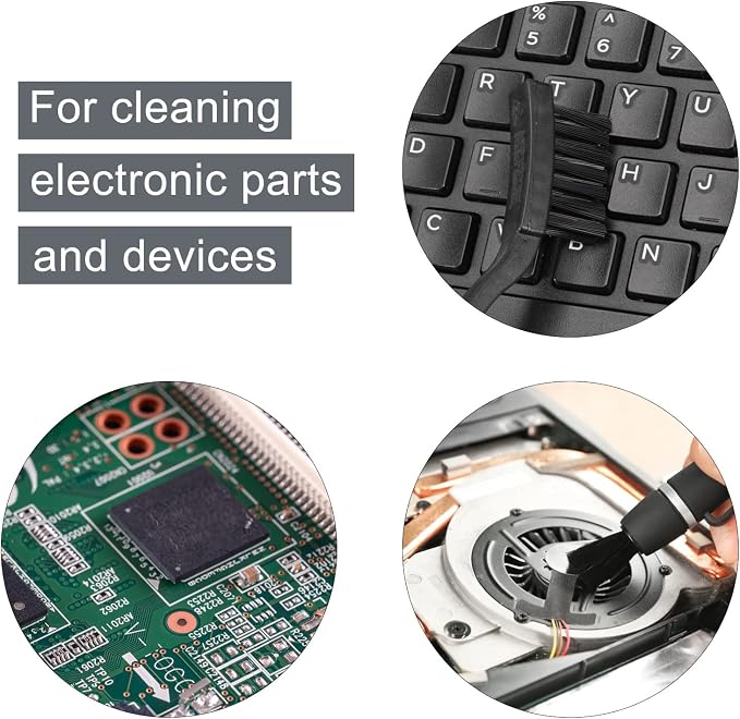 uxcell 4 Pcs Anti Static ESD Brush Portable Plastic Handle Nylon Lab Cleaning - Image 5