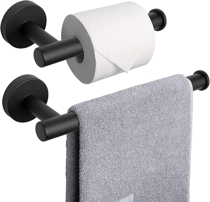 NearMoon Bath Toilet Paper Holder+ Hand Towel Holder, 2 Pieces Bathroom by NearMoon