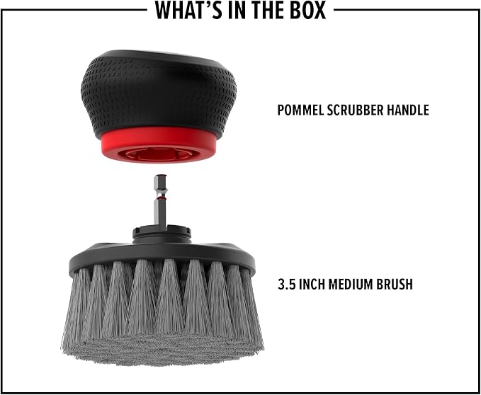 Dirt Devil Handheld Pommel Scrubbing Brush, Includes Medium Bristle Head - Image 7
