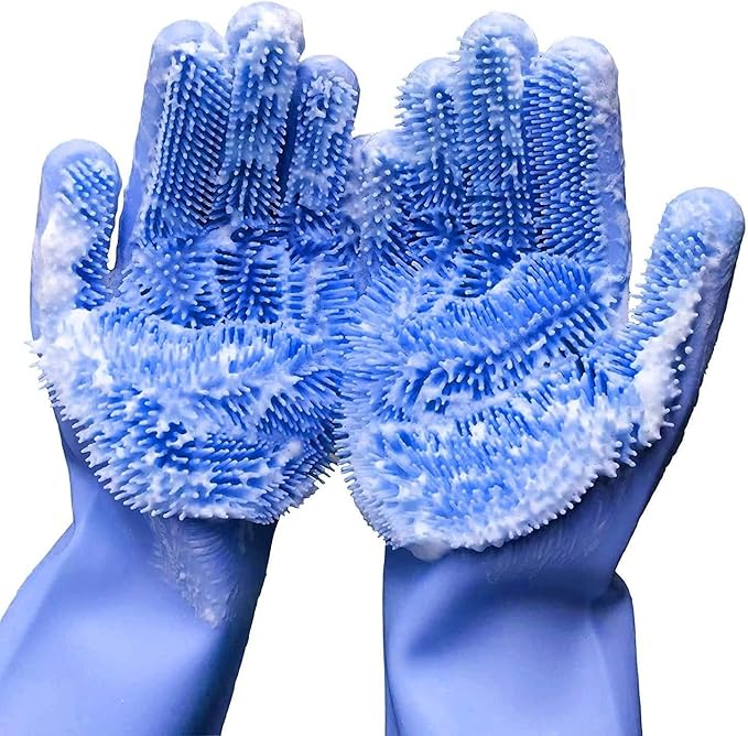 Reusable Cleaning Silicone Gloves by Forliver
