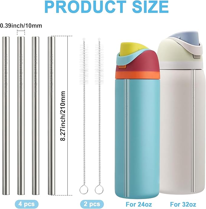 Metal Straw Replacement Set Compatible - Image 4