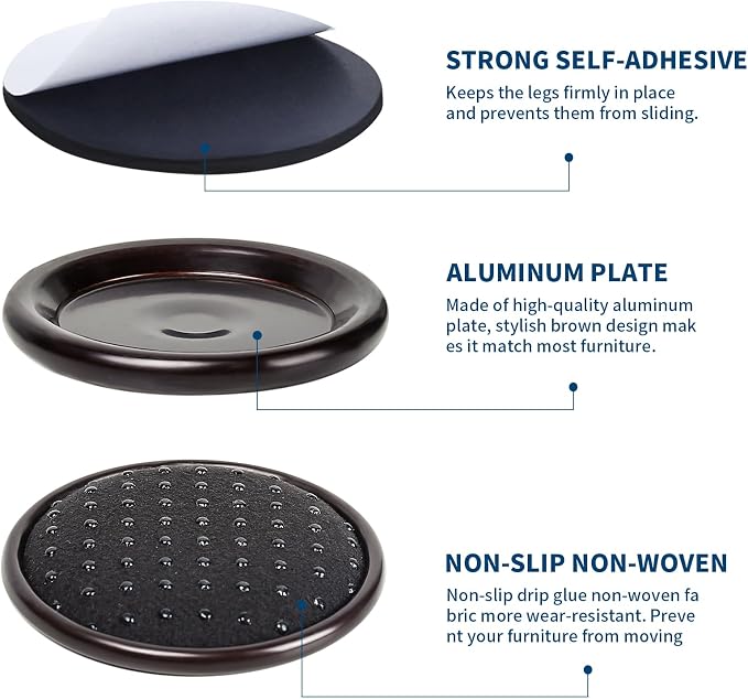 Ezprotekt 1 5/8" Round Non Slip Furniture Pads - Image 2
