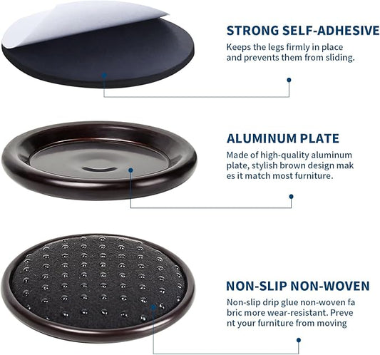 Ezprotekt 1 5/8" Round Non Slip Furniture Pads - Image 2