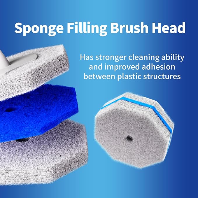 80Pcs Toilet Wand Refills for Disposable Toilet Bowl Brush Scrubber Cleaner - Image 3