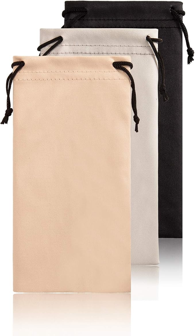 TRIUMPH VISION Soft Eyeglass Pouch 3 Pack by TRIUMPHVISION