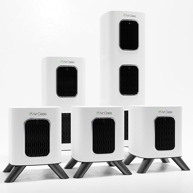Air Oasis iAdapt 2.0 H13 HEPA Filter Air Purifier | Whole Home Healthy Air by AirOasis