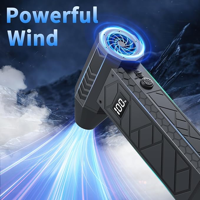 Electric Air Duster with LCD Screen & Flashlight, 180000RPM Compressed Air - Image 6