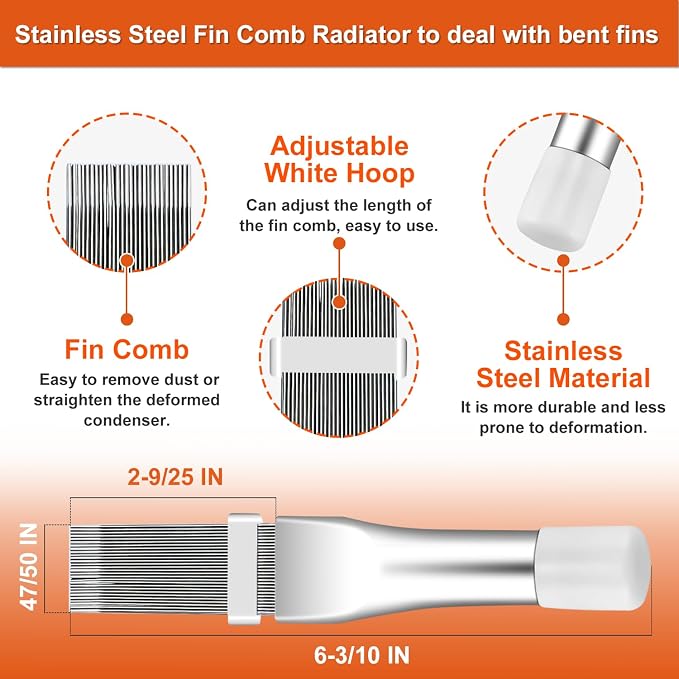 Cenipar 5PCS Air Conditioner Condenser Fin Comb Set Include FCR6 Fin Comb - Image 3