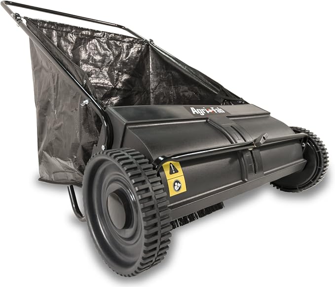 Agri-Fab 45-0218 " 26" Push Behind Lawn Sweeper, 7 cu. ft Hopper Bag Capacity; by Agri-Fab