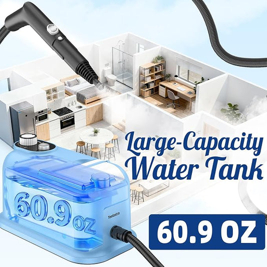 60.87oz Heavy Duty Steam Cleaner 10s Rapid Heating Handheld Steam Cleaner - Image 2