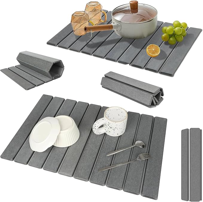 Large Stone Dish Drying Mat for Kitchen Counter, Instant Drying Pad, Super by Unknown