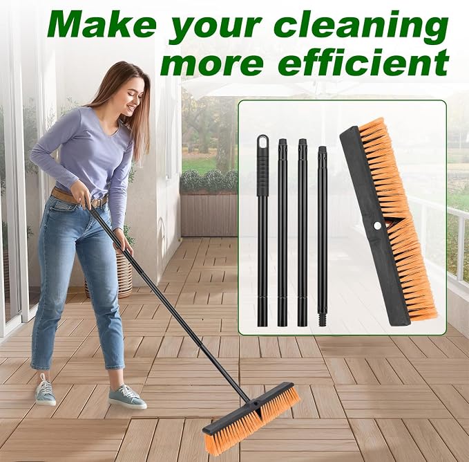 18 Inches Push Broom Outdoor- Heavy Duty Commercial Broom - Image 7