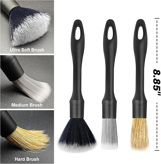 3PCS Car Detailing Brush Set - Image 2
