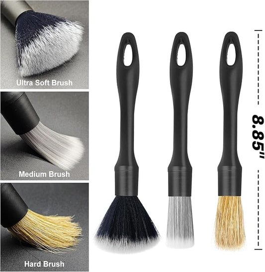 3PCS Car Detailing Brush Set - Image 2