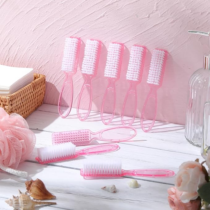 Patelai 30 Pcs Nail Scrubber Brushes Bulk Handle Grip Manicure Brushes - Image 4