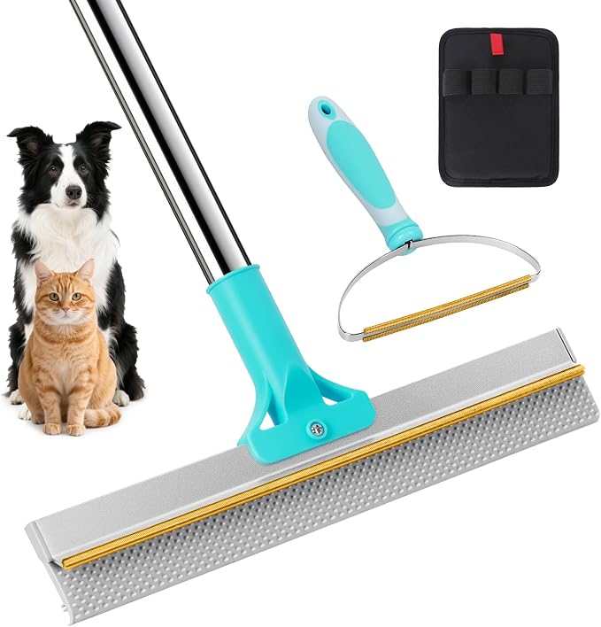 3 in 1 Carpet Rake for Pet Hair Removal, Reusable Pet Hair Remover Broom by Unknown