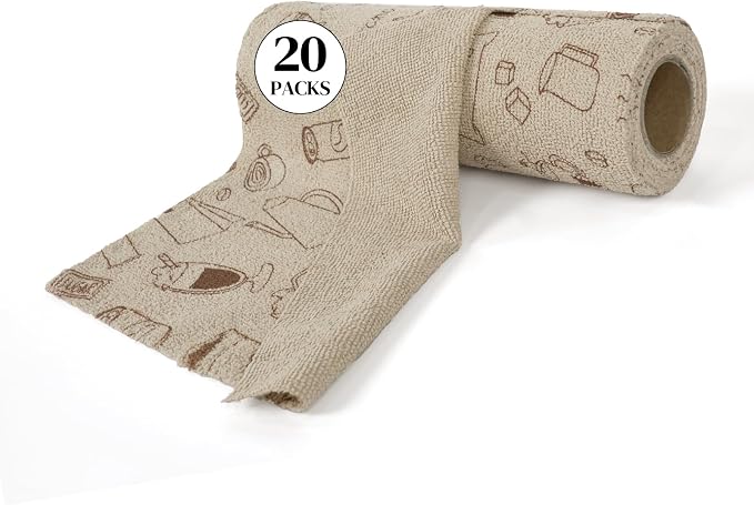 YoulerTex Reusable Cleaning Cloths Microfiber Towel: 50 Pack Washable Tear Away by YoulerTex