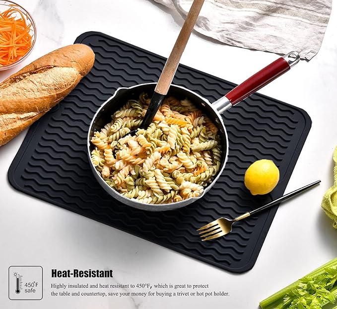 Large 17" x 14" Silicone Dish Drying Mat - Image 6