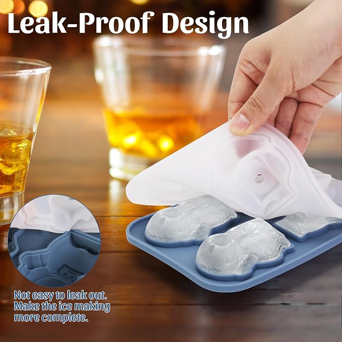 Silicone Ice Cube Tray, Astronaut 3D Large Ice Cube Molds - Image 3