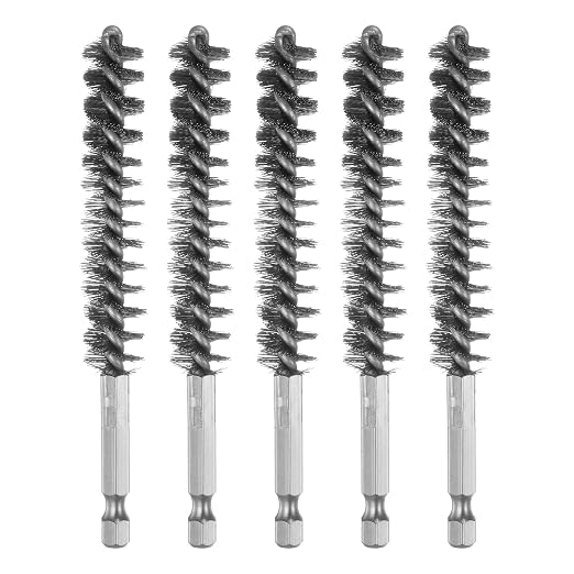 HARFINGTON 5Pcs Bore Brush Stainless Steel 13mm Dia Cleaning Twisted Wire Brush by HARFINGTON
