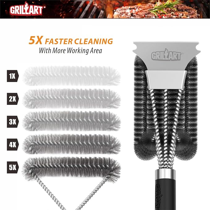 GRILLART Grill Brush and Scraper - Image 3