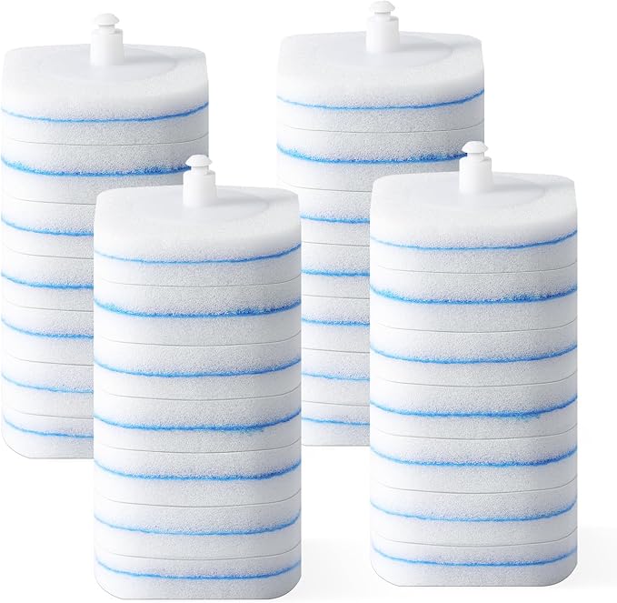 oshang 28 Count Toilet Brush Refills, Toilet Refill Pads, Disposable Toilet by oshang