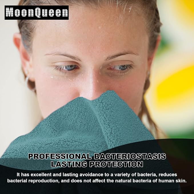 MOONQUEEN Microfiber Facial Cloths Fast Drying Washcloth 12 Pack - Image 5