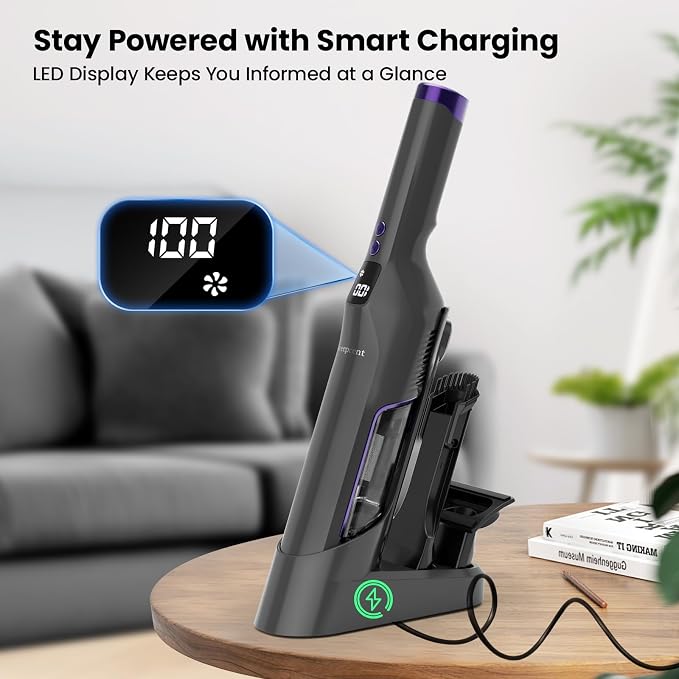 Cordless Handheld Vacuum, 24Kpa Car Vacuum - Image 4