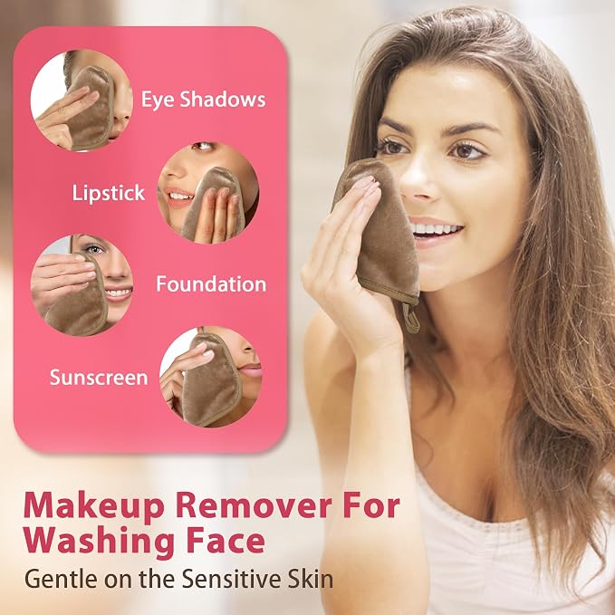 Makeup Remover Cloth, Makeup Remover Pads Microfiber Face Washcloth - Image 2