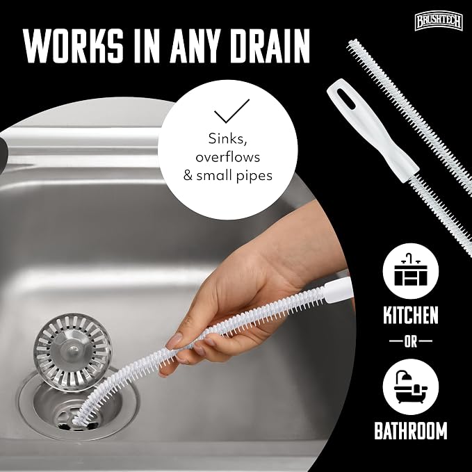 Brushtech Sink Drain & Overflow Cleaning Brush - Image 5