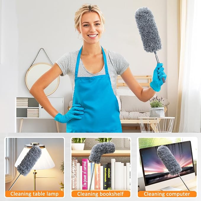 2 Pack Mini Microfiber Feather Duster - Image 6