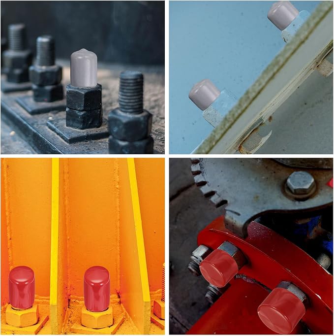 uxcell 20pcs Rubber End Caps 13.5mm ID Vinyl PVC Round Tube Bolt Cap Cover - Image 6