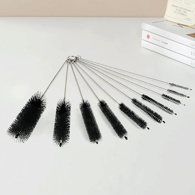 12 Pack Glass Tube Pipe Cleaner Set, 17 Inch Long Handle Nylon Brush - Image 6