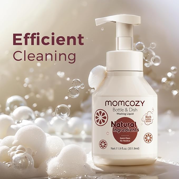 Momcozy Bottle Brush Cleaning Fluid, Powerful Cleaning - Image 3