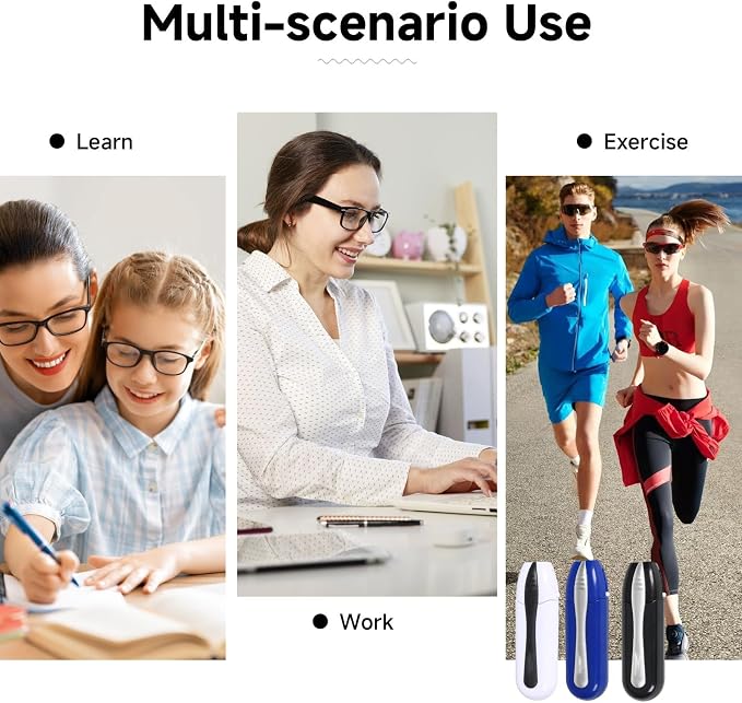 3Pcs Portable Eye Glasses Cleaner, Efficient and Durable Carbon Microfiber - Image 3